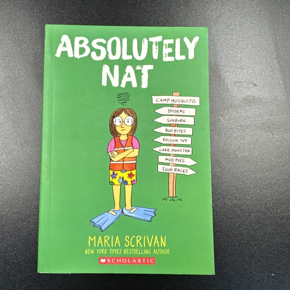 Absolutely Nat: a Graphic Novel (Nat Enough #3) by Maria Scrivan (2021, Trade...